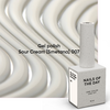 gelpolish van Nails Of The Day in de kleur 'Sour Cream' - witte herfst tint