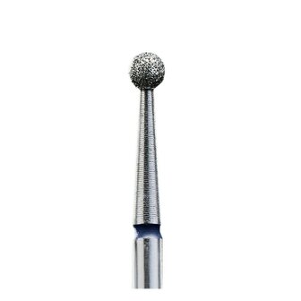 Diamond Nail Drill Bit, &quot;Ball&quot;, Blue, Head Diameter 2.7 Mm
