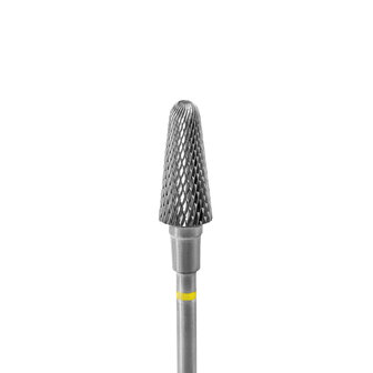 Carbide Nail Drill Bit, &quot;Frustum&quot;, Yellow, Head Diameter 6 Mm / Working Part 14 Mm