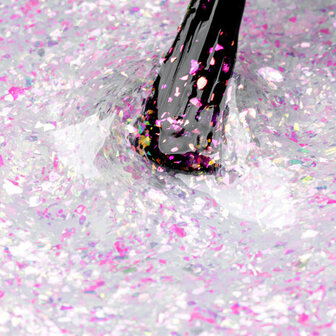 Top Glow Rose Aurora Flakes  - NEONAIL