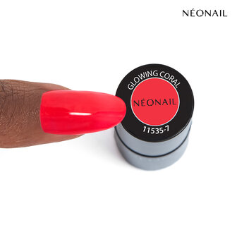 NEONAIL gelpolish kleur Glowing Coral - rode zomer tint