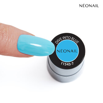 Gelpolish in de kleur &#039;Dive Into Blue&#039; - zomerse blauwe tint van NEONAIL