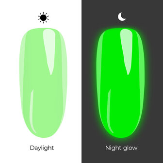 gelpolish in de kleur &#039;Disco Fever&#039; -zomerse groene tint van NEONAIL