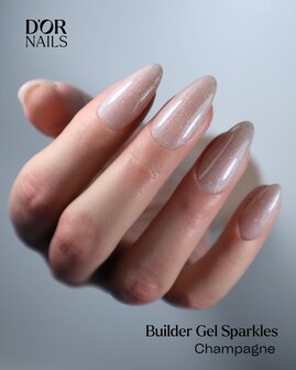 D&#039;Or Nails - Builder Gel Sparkles CHAMPAGNE