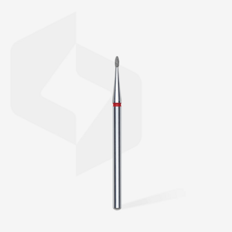 Diamond nail drill bit rounded bud red head EXPERT diameter 1,2 mm