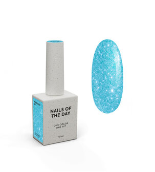 Paradise 07 Gelpolish NOTD - blauwe glitter tint