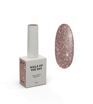 Paradise 05 Gelpolish NOTD - bruine glitter tint