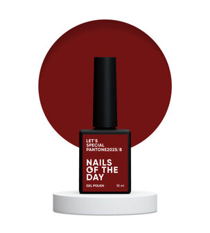 Let&#039;s special Pantone 2025/8 Gelpolish NOTD - donker rode tint