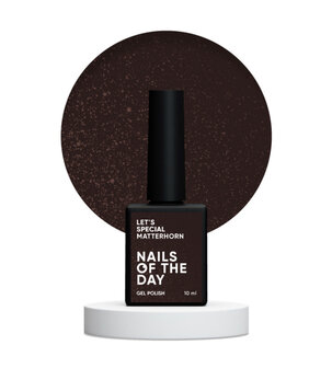 Let&#039;s special Matterhorn Gelpolish NOTD - donker bruine tint