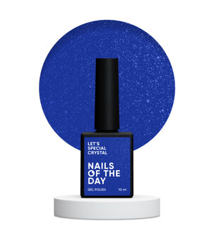Let&#039;s special Crystal Gelpolish NOTD- blauwe tint