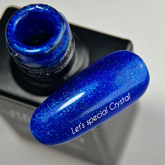 Let&#039;s special Crystal Gelpolish NOTD- blauwe tint