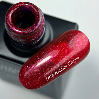 Let&#039;s special Charm Gelpolish NOTD - donker rode tint