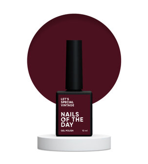 Let&#039;s special Vintage Gelpolish NOTD - donker rode tint