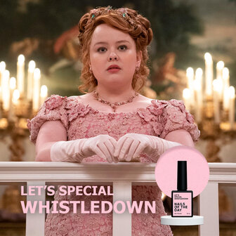 Let&#039;s special Whistledown Gelpolish NOTD - licht roze tint