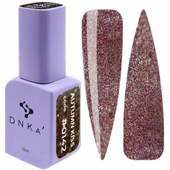 DNKa&#039; Gel Polish Autumn Kiss - Color 0142 - rode glitter tint
