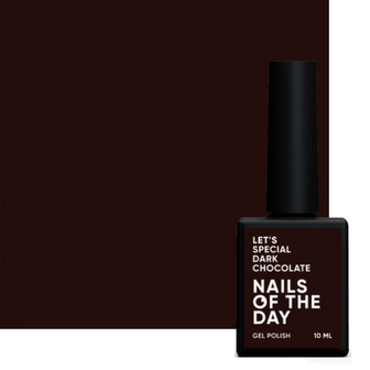 Let&#039;s special Dark Chocolate Gelpolish NOTD