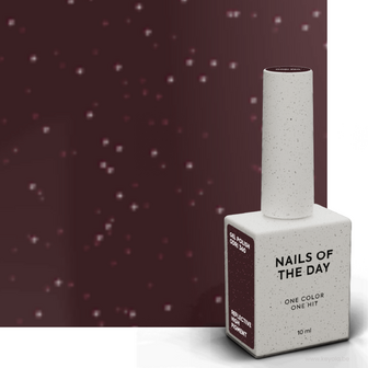 gelpolish in de kleur &#039;odri&#039; van het merk Nails Of The Day - bruine glitter tint voor de herfst