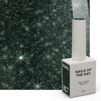 gelpolish in de kleur &#039;Mohito&#039; van het merk Nails Of The Day- groene glitter tint