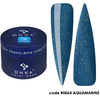 Aquamarine | Cover Base 0064 - 30ml - donker blauwe tint