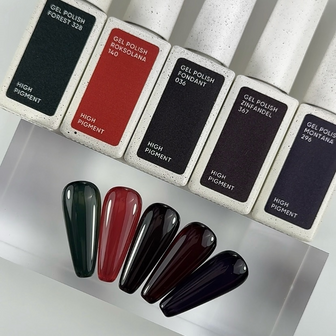 Nails Of The Day gelpolish in de kleur 'Fondant' - donker bruine tint