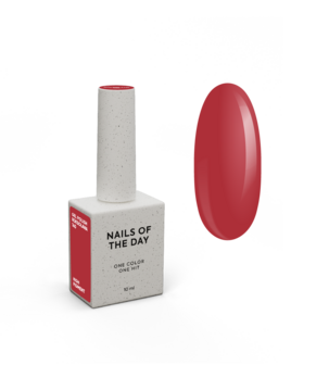 Nails Of The Day gelpolish in de kleur 'Rokslana' - rode winter tint