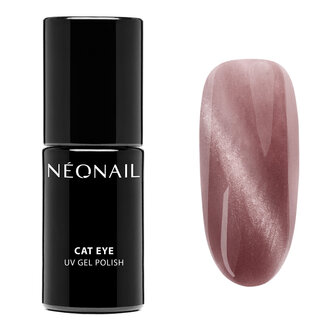 gelpolish in de kleur 'Peony Glow' van NEONAIL -  roze cat eye tint
