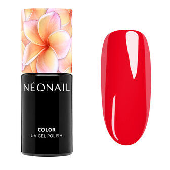 gelpolish in de kleur ' Fearless Red (neon) ' van NEONAIL - rode tint