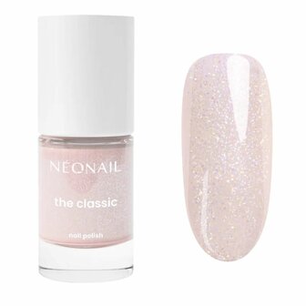 roze nagellak in het kleur 'Glittery Mist 02' van NEONAIL 