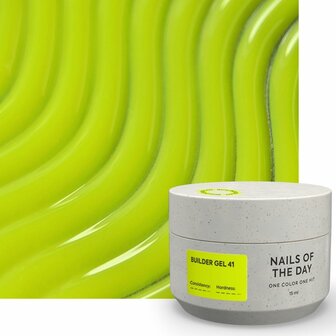 builde gel van Nails Of The Day in de kleur '41' - gele tint