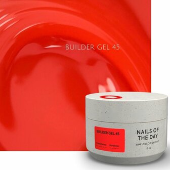 builder gels voor Nails Of The Day in de kleur 'Builder Gel 45' -rode tint