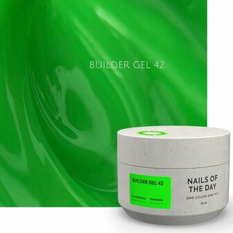 builder gel van Nails Of The Day 'NOTD  Builder Gel 42' - groene kleur