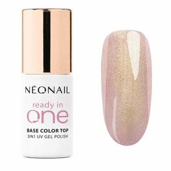 gelpolish in de kleur 'Rose Glow' van NEONAIL - Ready In One collection - roze glitter tint
