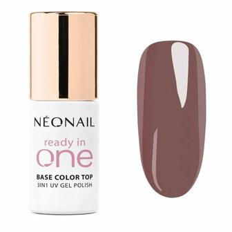 gelpolish in de kleur 'Mocha Brown' van NEONAIL - Ready In One collection - bruine tint