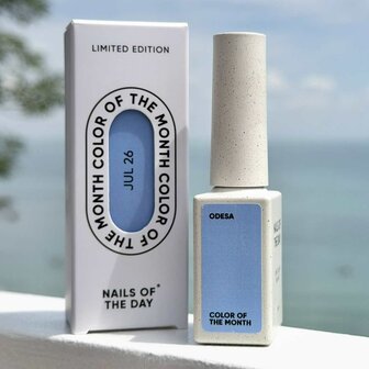 Color Of The Month  July 26 van NAilS Of The Day 'Odesa' - blauwe tint