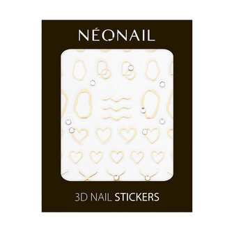 3D Nail Sticker Gold Abstract van NEONAIL