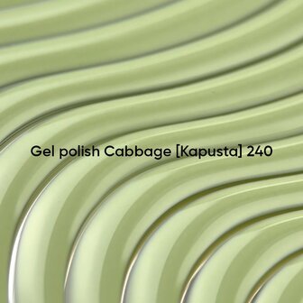 gelpolish van Nails Of The Day in de kleur 'Cabbage' - groene herfst tint