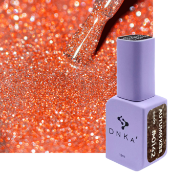 DNKa' Gel Polish Autumn Kiss - Color 0142 - rode glitter tint