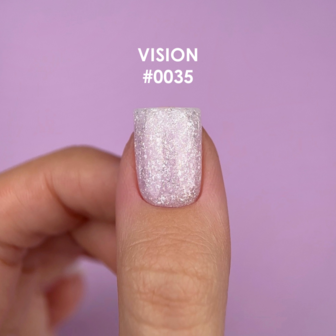 builder gel van DNKa&amp;#x0027; - licht paarse glitter tint
