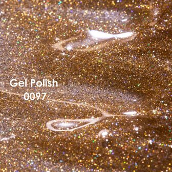 DNKa' Gel Polish Color 0097 - goud met glitters