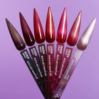 DNKa' | Wine Red Cat's Eye Silk  0038