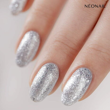 Glitter Effect Base - Silver Twinkle