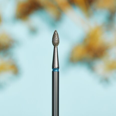  Diamond Nail Drill Bit, Pointed "Bud" , Blue, Head Diameter 1.8 Mm, Working Part 4 Mm
