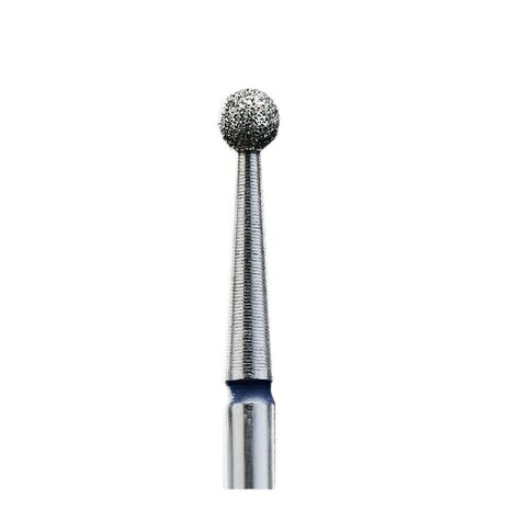  Diamond Nail Drill Bit, "Ball", Blue, Head Diameter 2.7 Mm