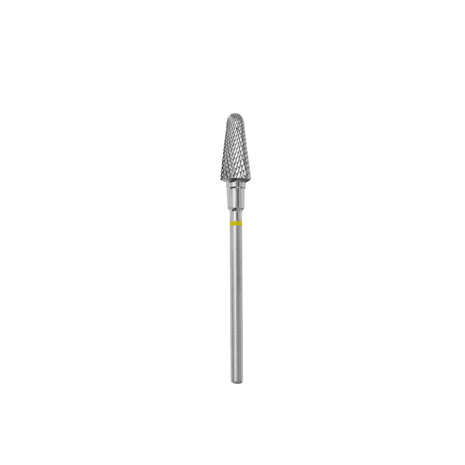 Carbide Nail Drill Bit, "Frustum", Yellow, Head Diameter 6 Mm / Working Part 14 Mm