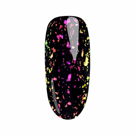 Top Glow Rose Aurora Flakes  - NEONAIL