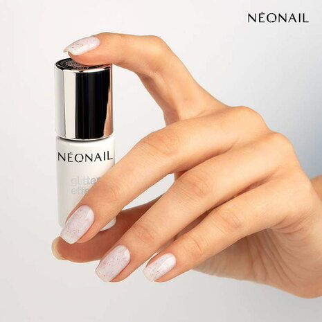 Glitter Effect Base - White Sparkle - NEONAIL