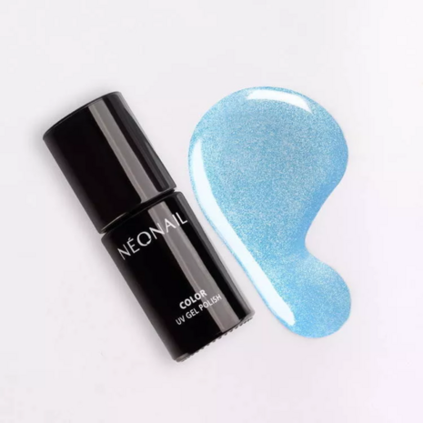 Gelpolish in de kleur 'Shimmering Waves' - blauwe zomerse tint van NEONAIL