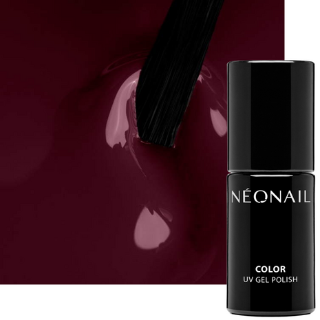 gelpolish in de kleur 'Dark Cherry' van NEONAIL - donker rode tint