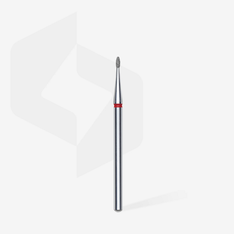 Diamond nail drill bit rounded bud red head EXPERT diameter 1,2 mm