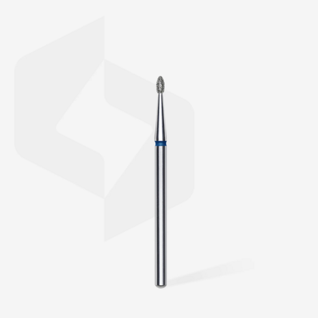 Diamond nail drill bit rounded bud blue head EXPERT diameter 1,6 mm